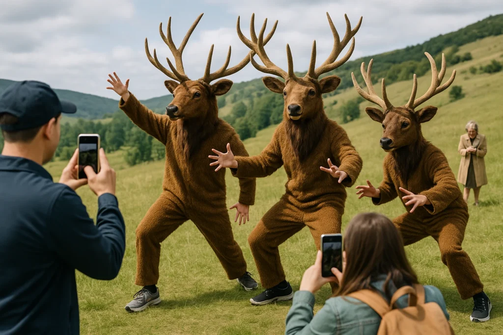 Wildlife Officials Unveil Elk Disguises, Tourists Fooled for Four Hours